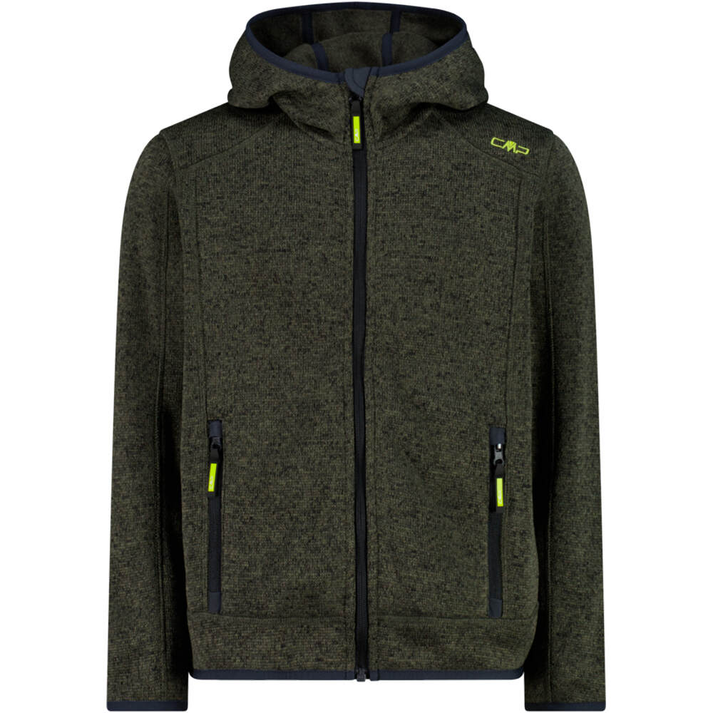 Cmp forro polar niño KID JACKET FIX HOOD vista frontal