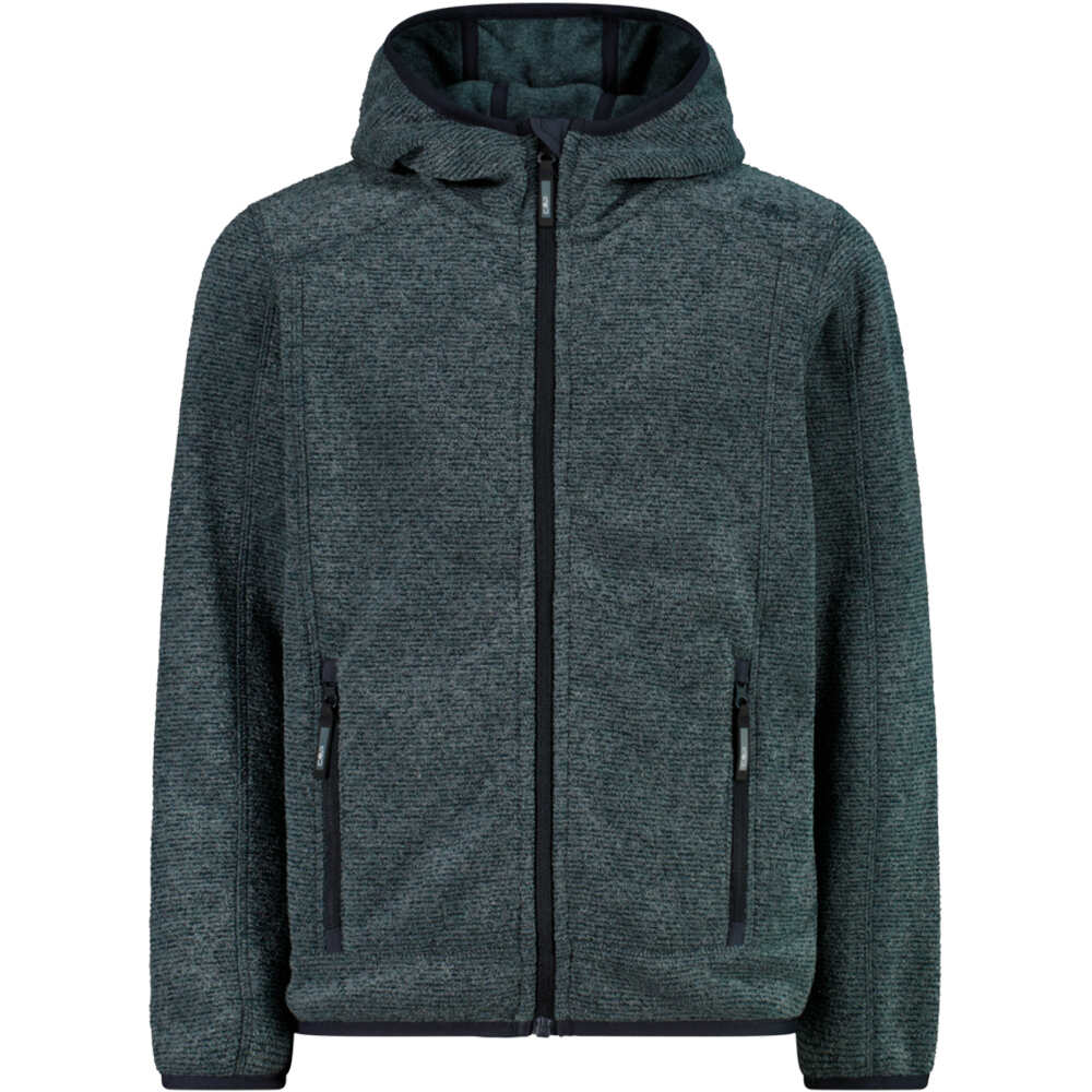 Cmp forro polar niño KID JACKET FIX HOOD vista frontal