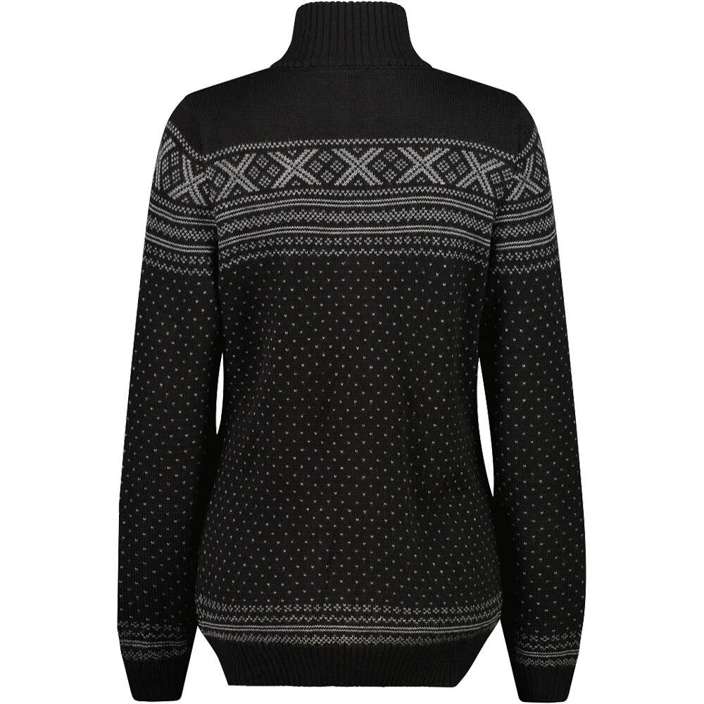 Cmp jersey esquí mujer WOMAN JACKET KNITTED vista trasera