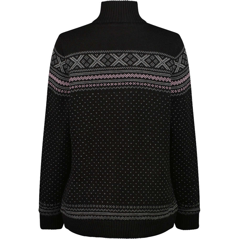 Cmp jersey esquí mujer WOMAN SWEAT KNITTED WP vista trasera
