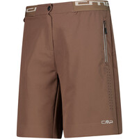 Cmp pantalón corto ciclismo mujer WOMAN FREE BIKE BERMUDA WITH INNER MESH UNDERWEAR vista detalle