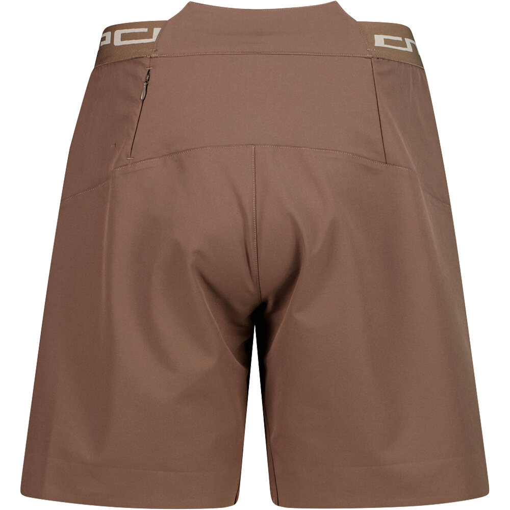 Cmp pantalón corto ciclismo mujer WOMAN FREE BIKE BERMUDA WITH INNER MESH UNDERWEAR vista trasera