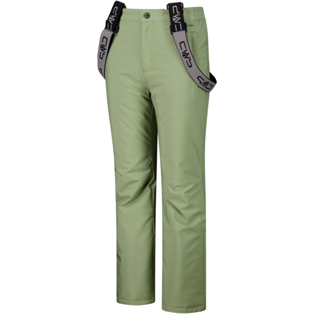 Cmp pantalones esquí infantil KID SALOPETTE GREEN TEA vista detalle