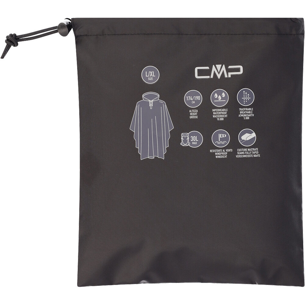 Cmp poncho montaña UNISEX PONCHO FIX HOOD 03