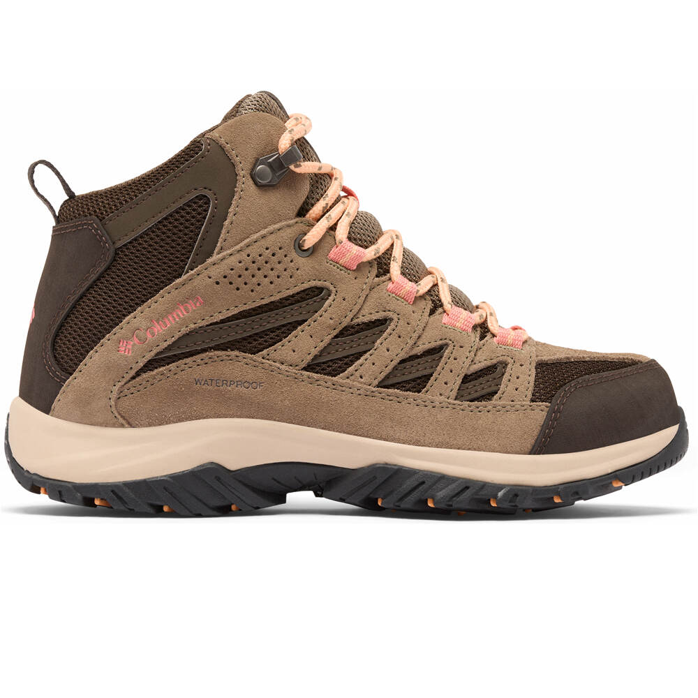 Columbia bota trekking mujer CRESTWOOD MID WATERPROOF lateral exterior