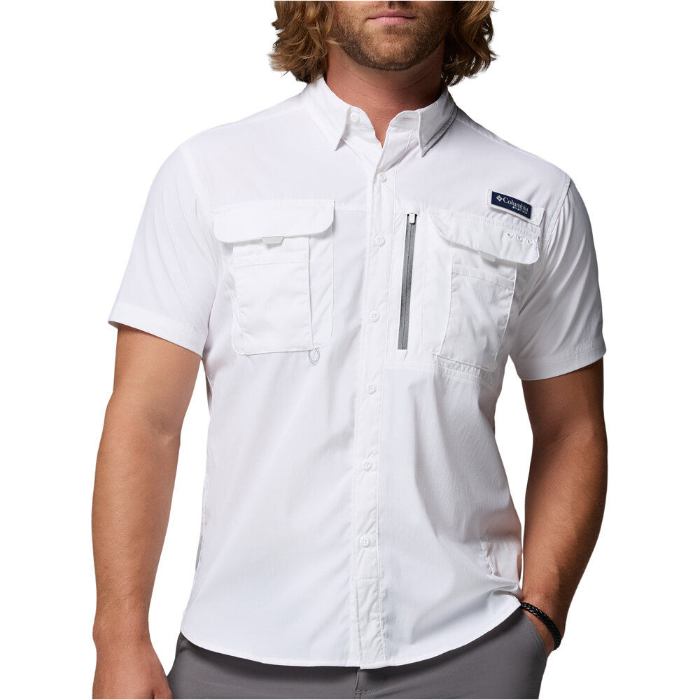 Columbia camisa manga corta hombre Bahama Elite SS Shirt vista frontal