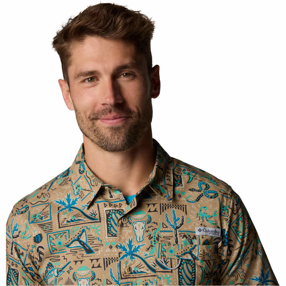 Columbia camisa manga corta hombre Wild Cast Camp Shirt 03