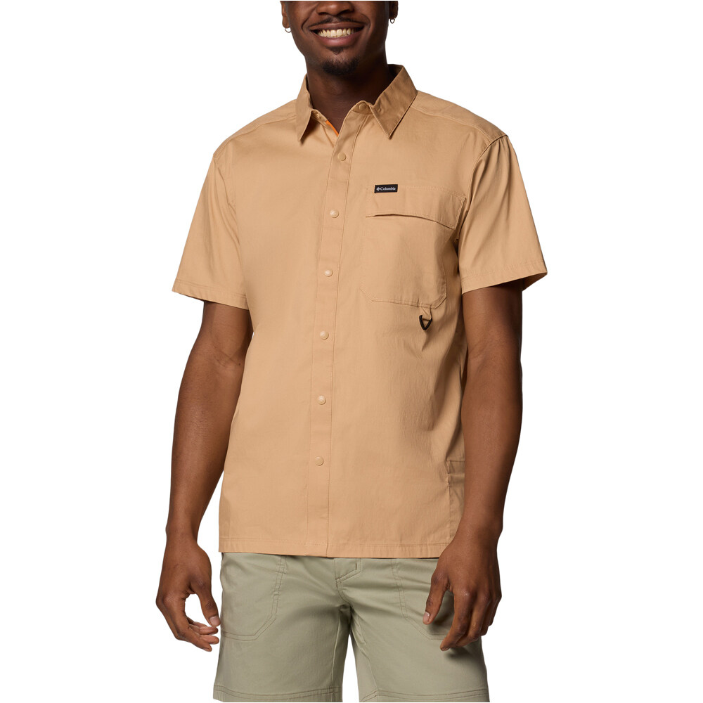 Columbia camisa montaña manga corta hombre Landroamer Twill SS Shirt vista frontal