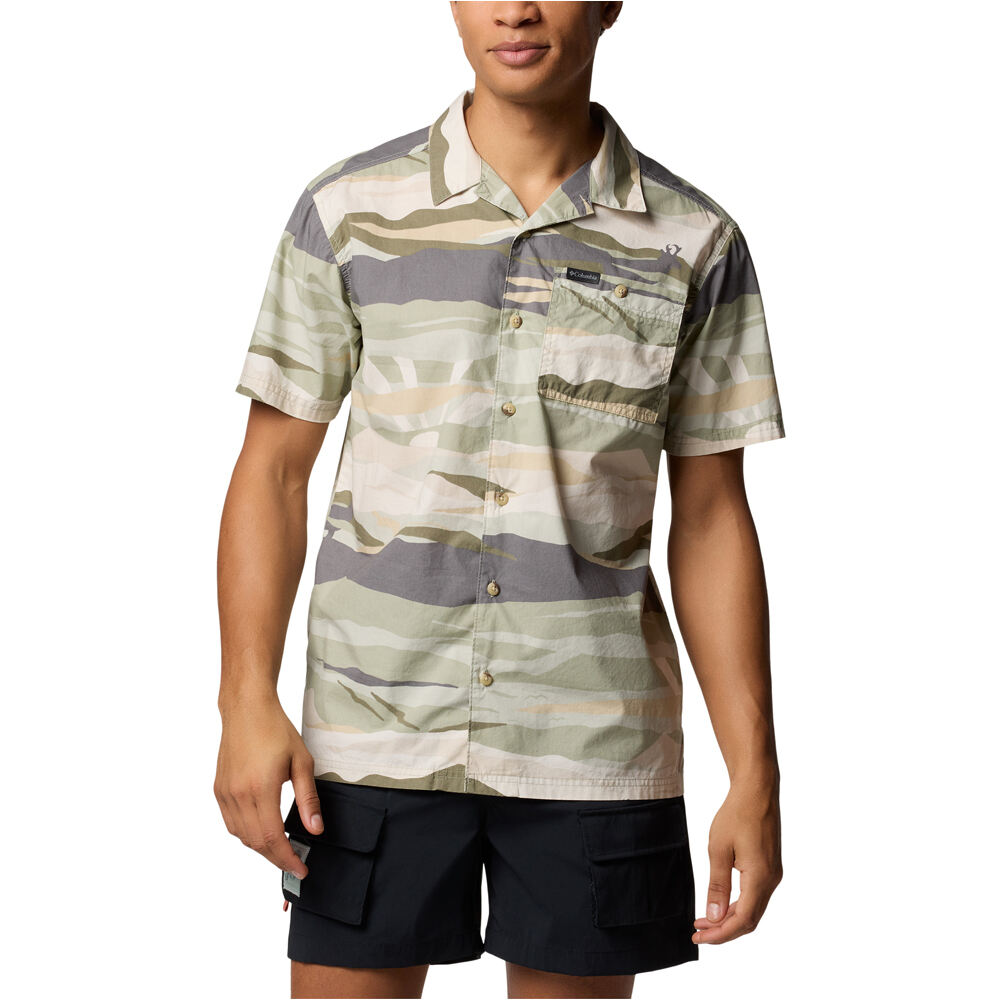 Columbia camisa montaña manga corta hombre Pine Canyon Short Sleeve vista frontal