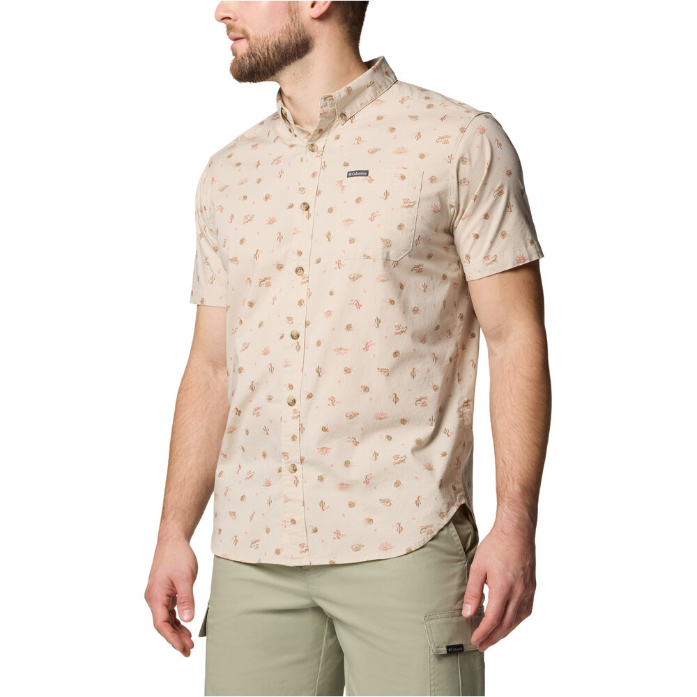 Columbia camisa montaña manga corta hombre Rapid Rivers Printed Short Sleeve Shirt vista detalle