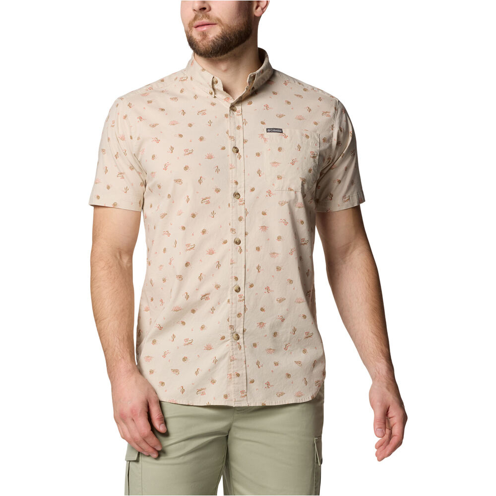 Columbia camisa montaña manga corta hombre Rapid Rivers Printed Short Sleeve Shirt vista frontal