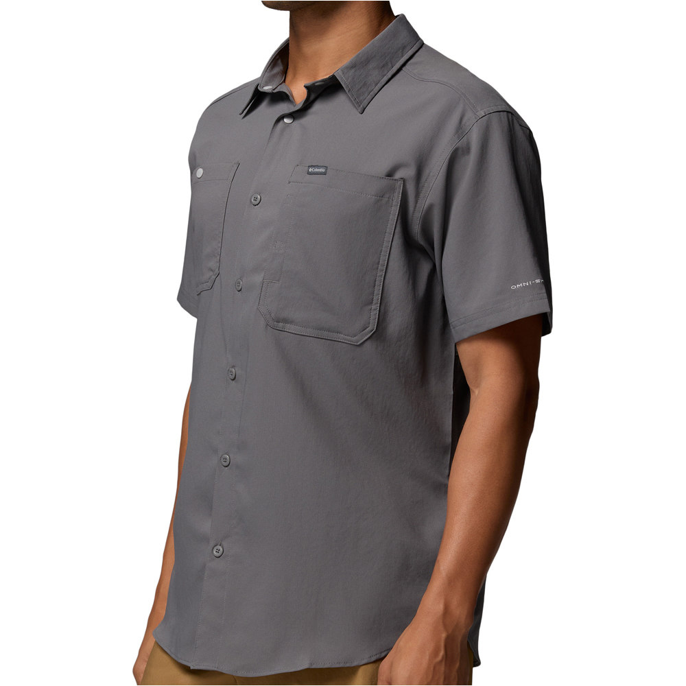 Columbia camisa montaña manga corta hombre Silver Ridge Utility II SS vista detalle