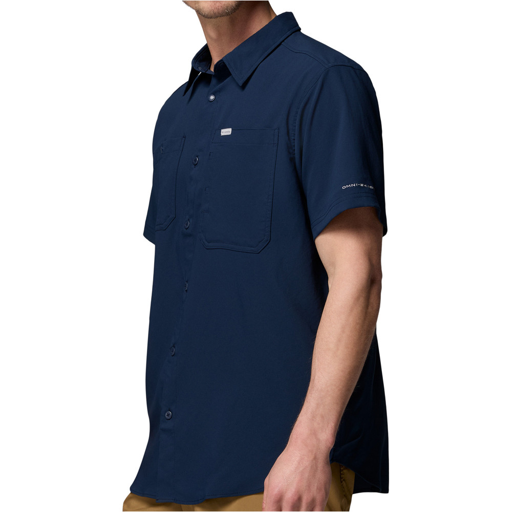 Columbia camisa montaña manga corta hombre Silver Ridge Utility II SS vista detalle