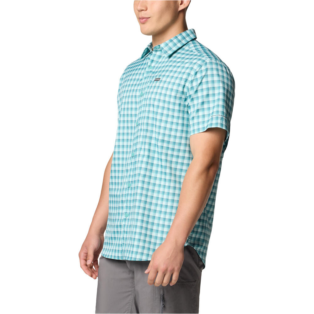 Columbia camisa montaña manga corta hombre Silver Ridge Utility Lite Novelty SS vista detalle