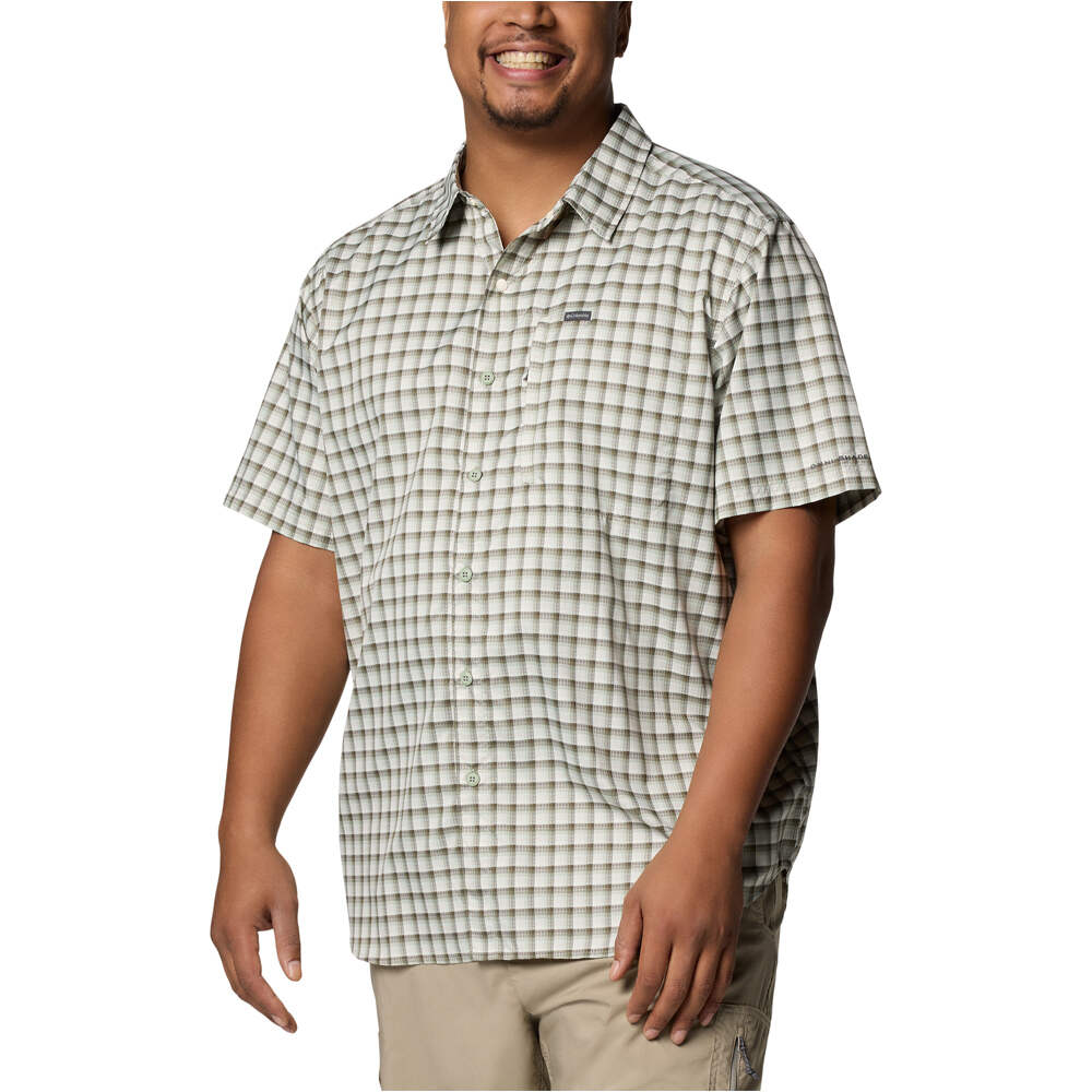 Columbia camisa montaña manga corta hombre Silver Ridge Utility Lite Novelty SS vista frontal