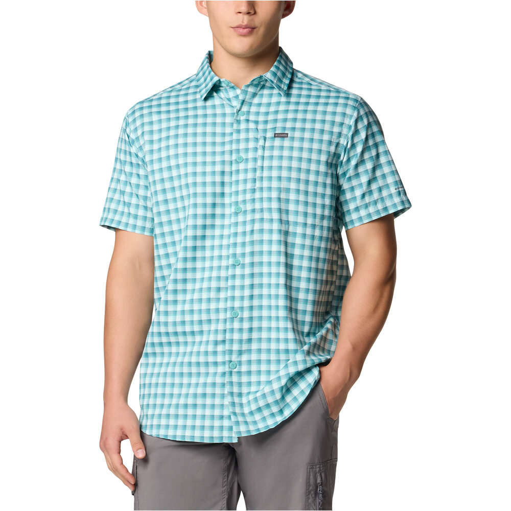 Columbia camisa montaña manga corta hombre Silver Ridge Utility Lite Novelty SS vista frontal