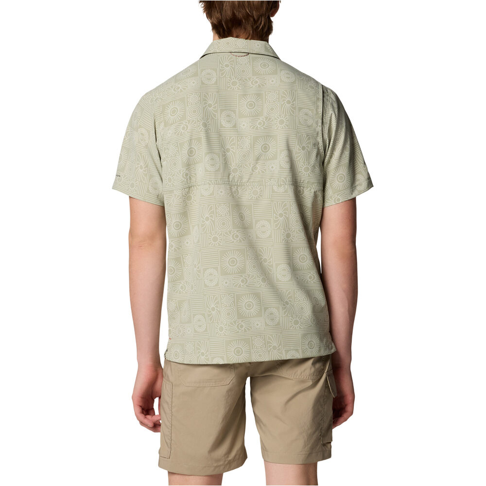 Columbia camisa montaña manga corta hombre Tech Trail Utility Printed Woven SS vista trasera