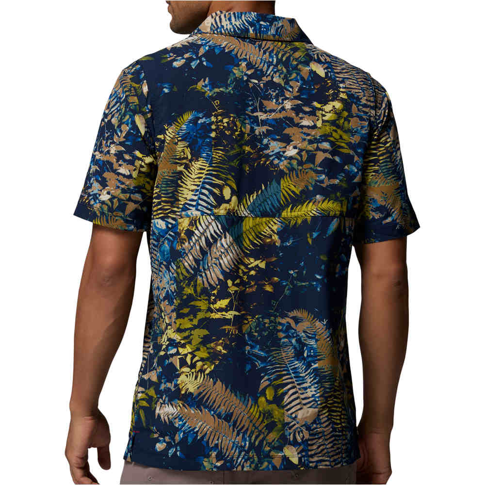 Columbia camisa montaña manga corta hombre Tech Trail Utility Printed Woven SS vista trasera