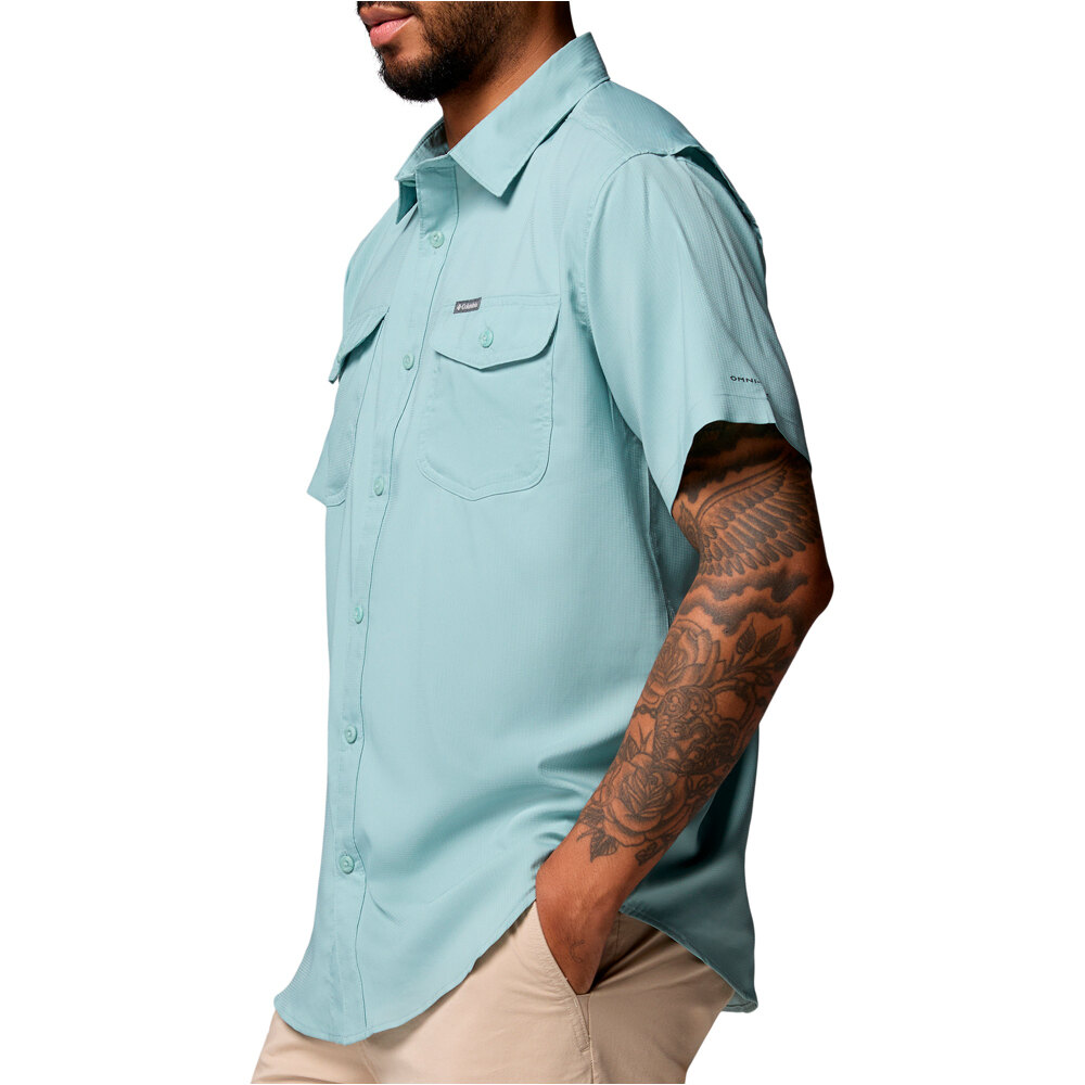Columbia camisa montaña manga corta hombre Utilizer  II Solid Short Sleeve Shirt vista detalle