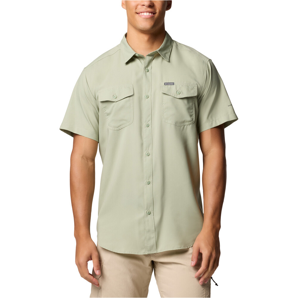Columbia camisa montaña manga corta hombre Utilizer  II Solid Short Sleeve Shirt vista frontal