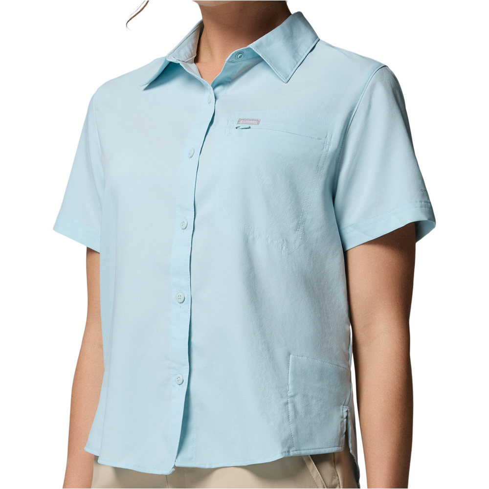 Columbia camisa montaña manga corta mujer Silver Ridge Utility II SS Shirt vista detalle