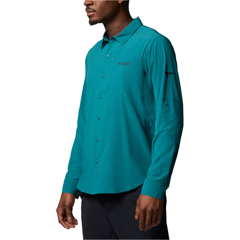 Columbia camisa montaña manga larga hombre Cirque River Vented Woven LS vista detalle