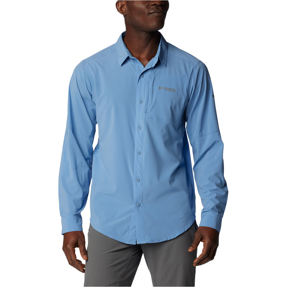 Columbia camisa montaña manga larga hombre Cirque River Vented Woven LS vista frontal