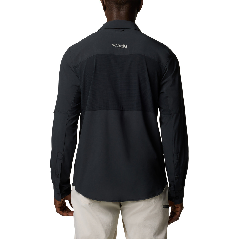 Columbia camisa montaña manga larga hombre Cirque River Vented Woven LS vista trasera