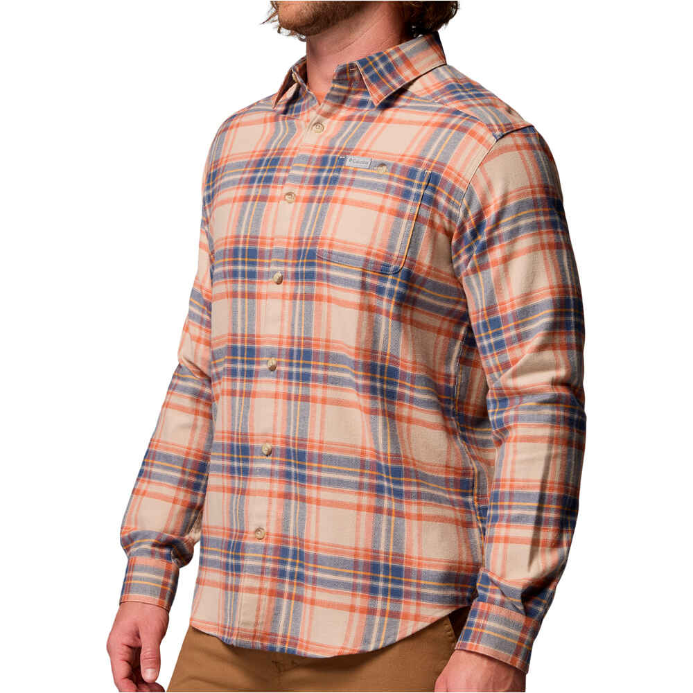 Columbia camisa montaña manga larga hombre Cornell Woods Flannel Long Sleeve Shirt vista detalle