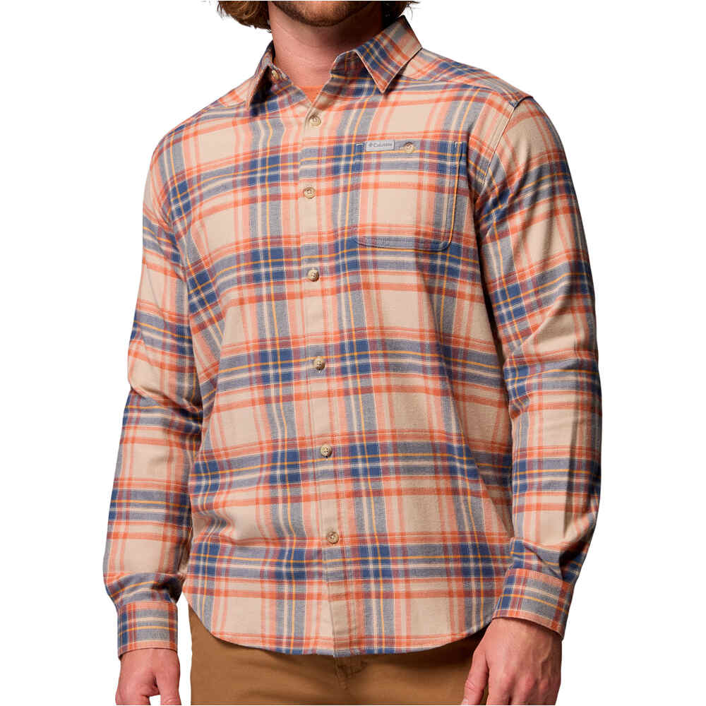Columbia camisa montaña manga larga hombre Cornell Woods Flannel Long Sleeve Shirt vista frontal