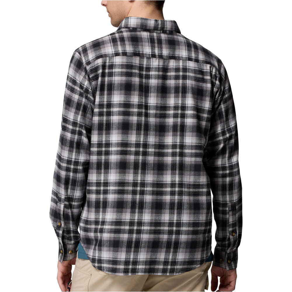 Columbia camisa montaña manga larga hombre Cornell Woods Flannel Long Sleeve Shirt vista trasera