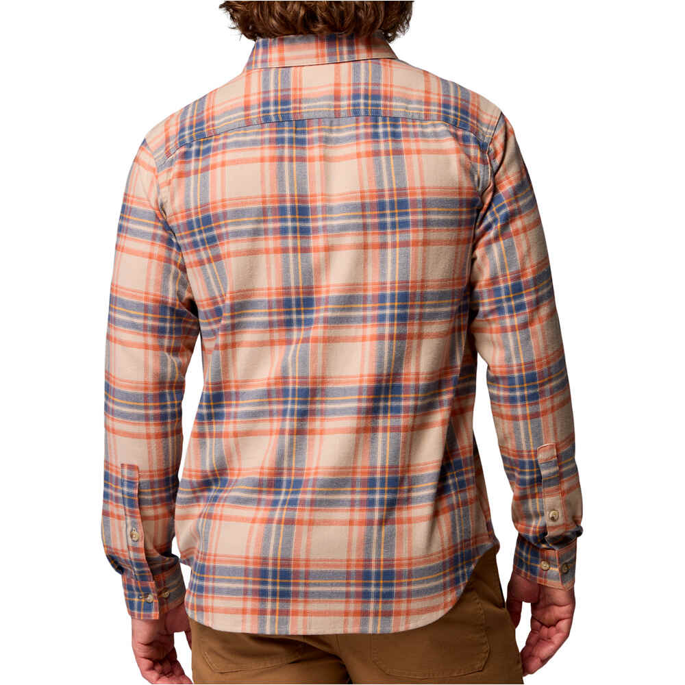 Columbia camisa montaña manga larga hombre Cornell Woods Flannel Long Sleeve Shirt vista trasera