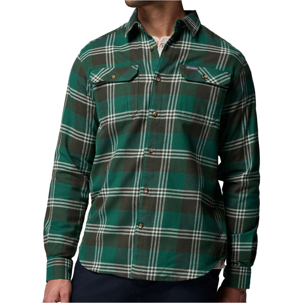 Columbia camisa montaña manga larga hombre Flare Gun Stretch Flannel vista trasera