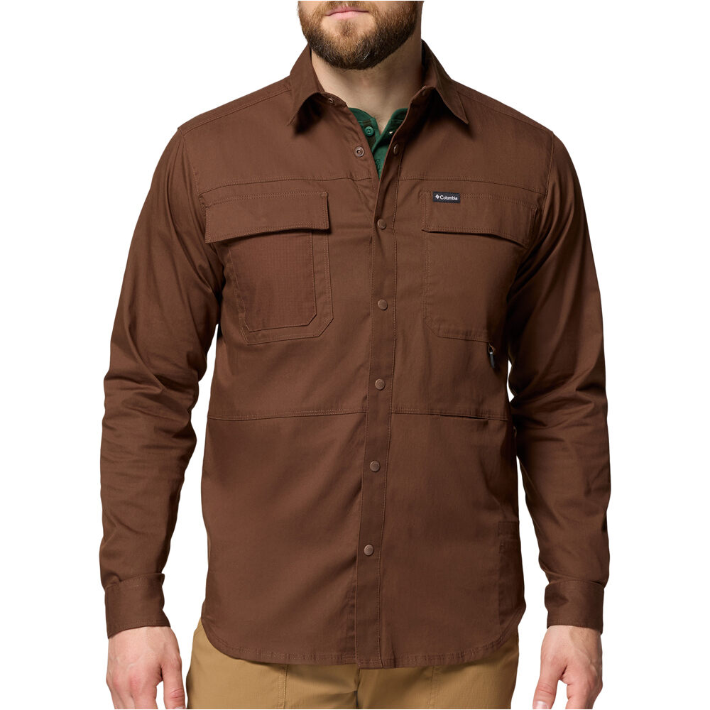 Columbia camisa montaña manga larga hombre Landroamer Twill LS Shirt vista frontal