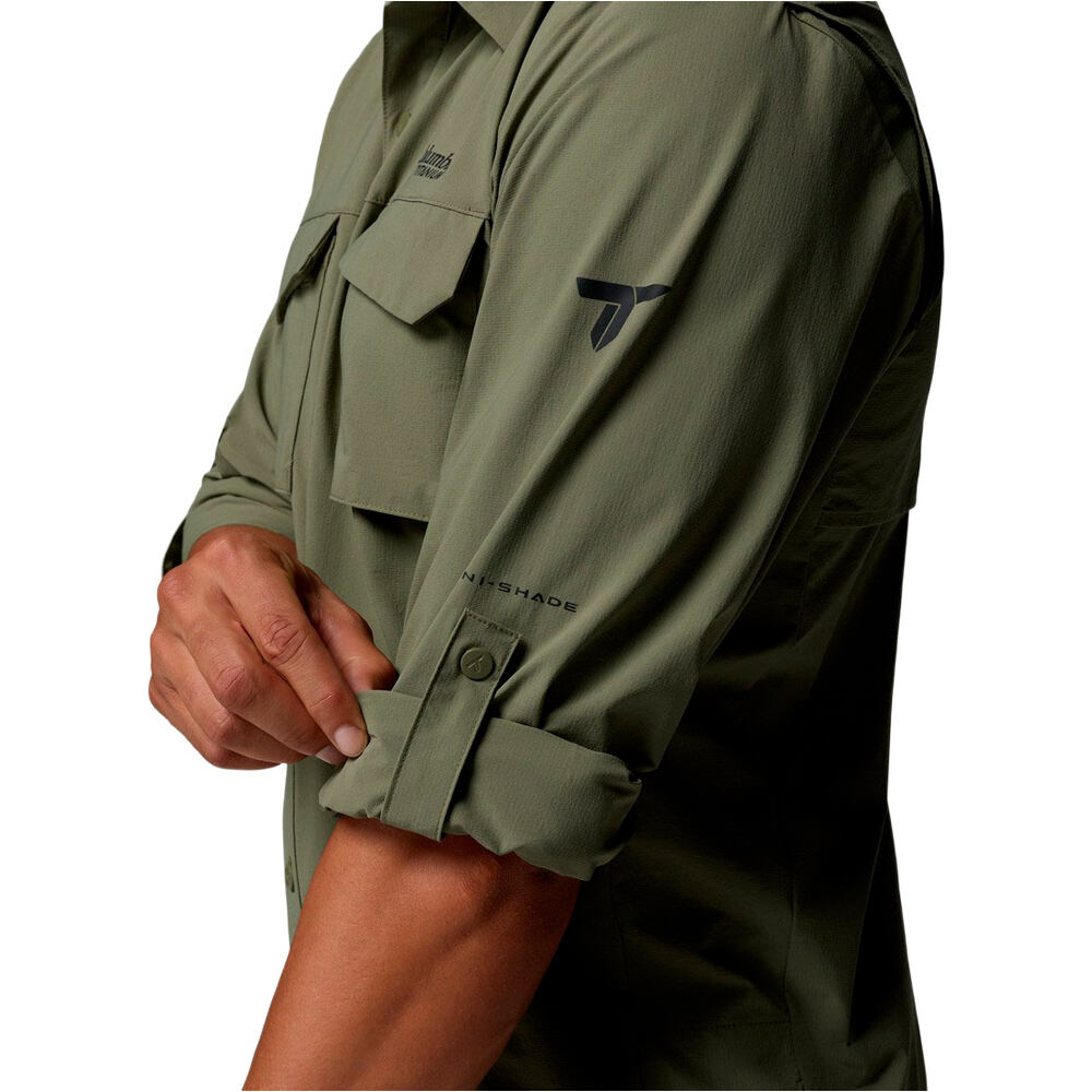 Columbia camisa montaña manga larga hombre Silver Ridge Elite EU LS Woven vista detalle