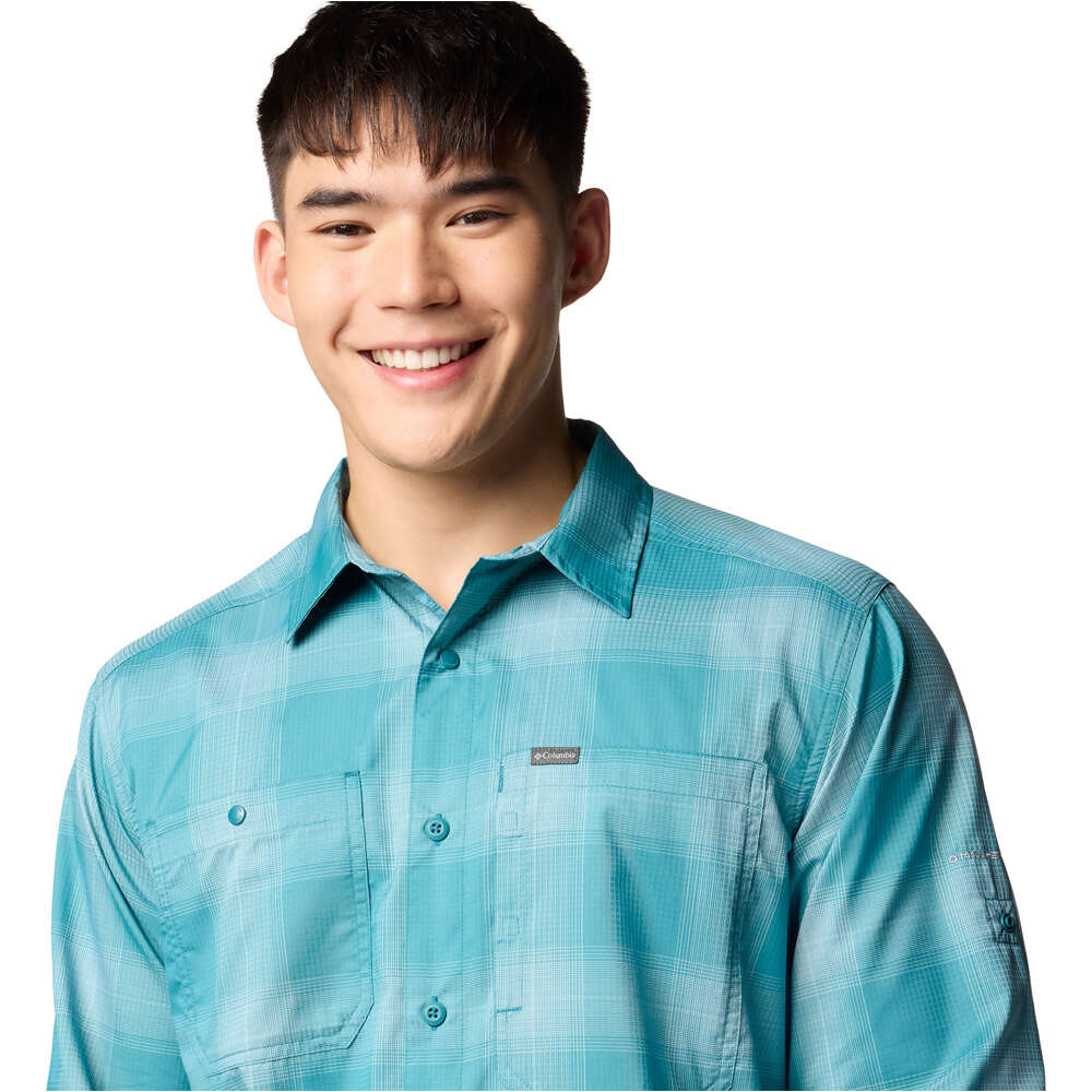 Columbia camisa montaña manga larga hombre Silver Ridge Utility Lite Plaid LS 03