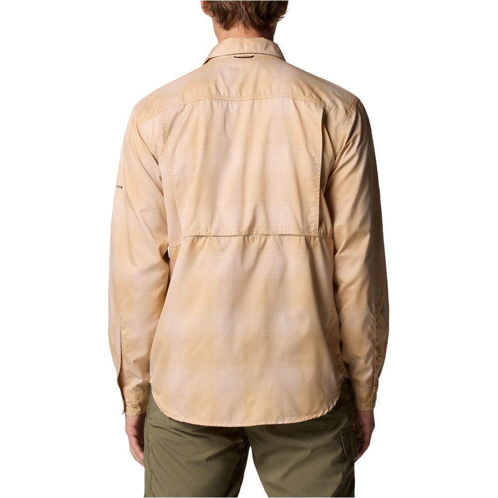 Columbia camisa montaña manga larga hombre Silver Ridge Utility Lite Plaid LS vista trasera