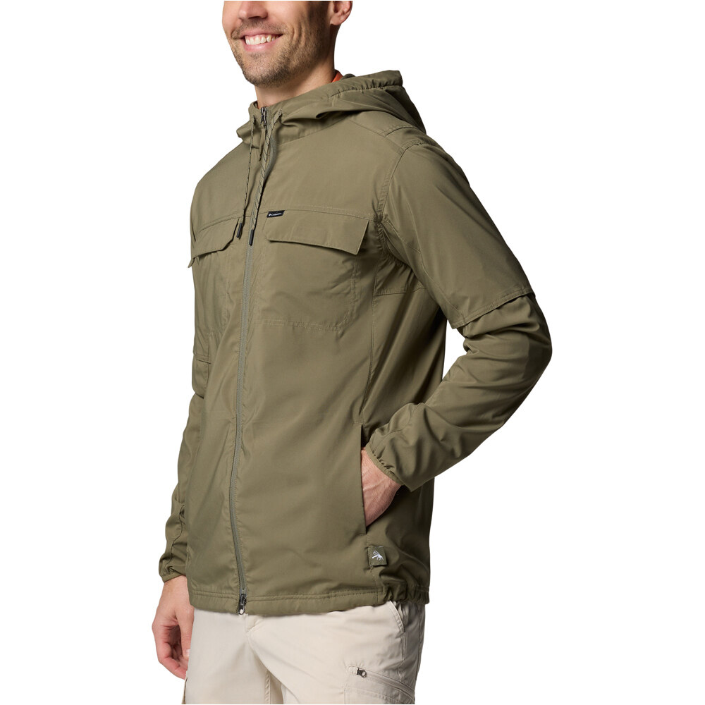 Columbia camisa montaña manga larga hombre Skien Valley Hooded LS Shirt vista detalle