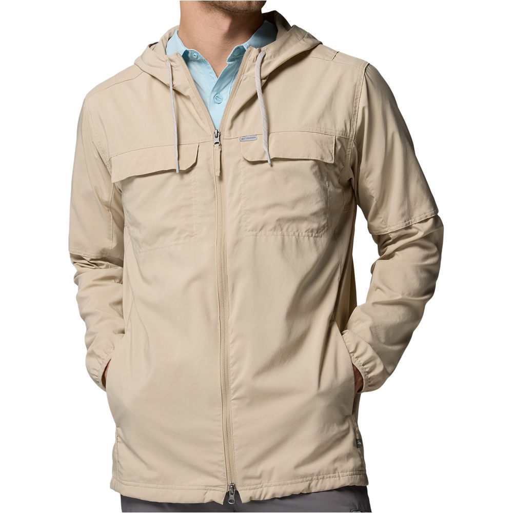 Columbia camisa montaña manga larga hombre Skien Valley Hooded LS Shirt vista frontal