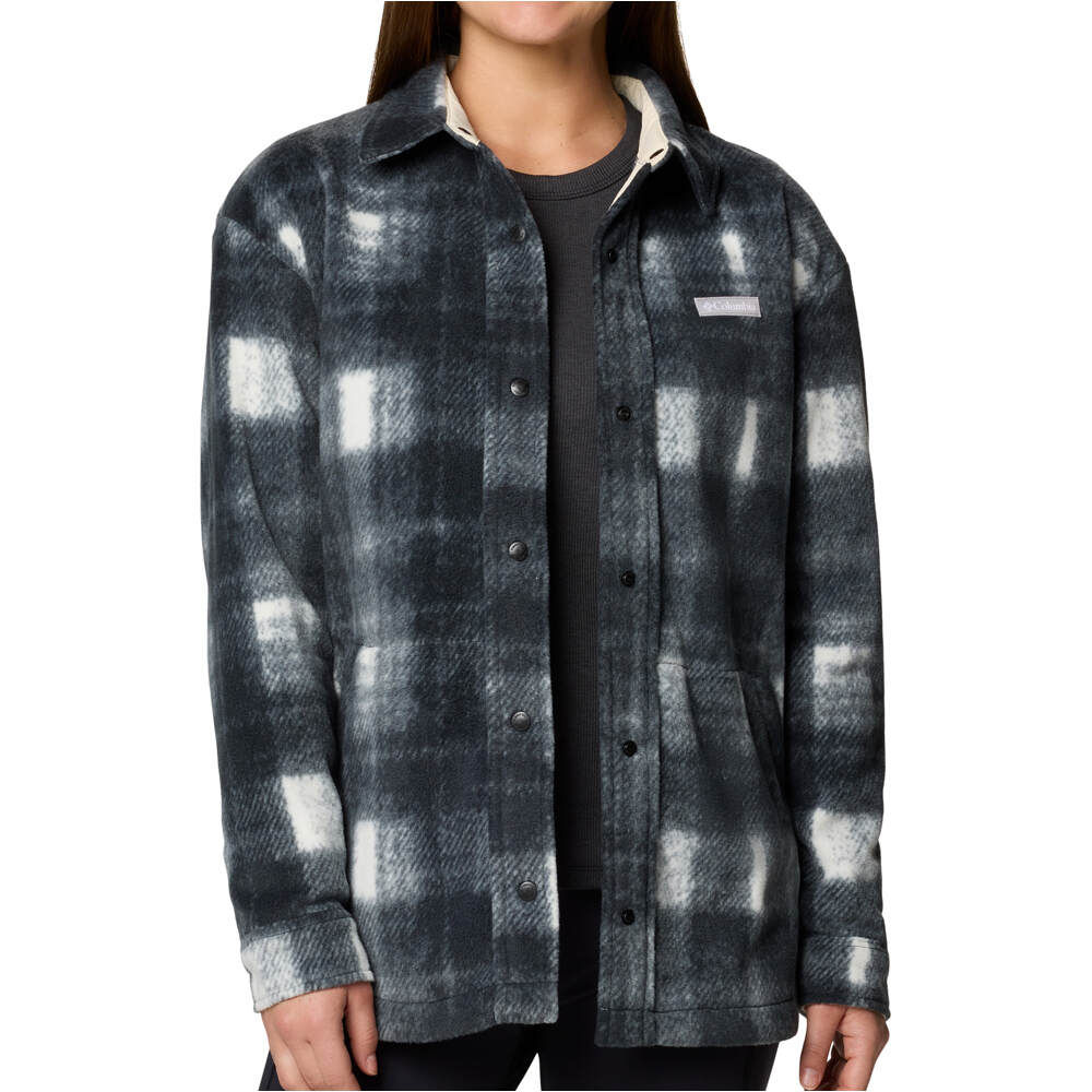 Columbia camisa montaña manga larga mujer Benton Springs Shirt Jacket II vista frontal