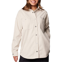 Columbia camisa montaña manga larga mujer Blue Point Creek Corduroy Shirt Jacket vista frontal