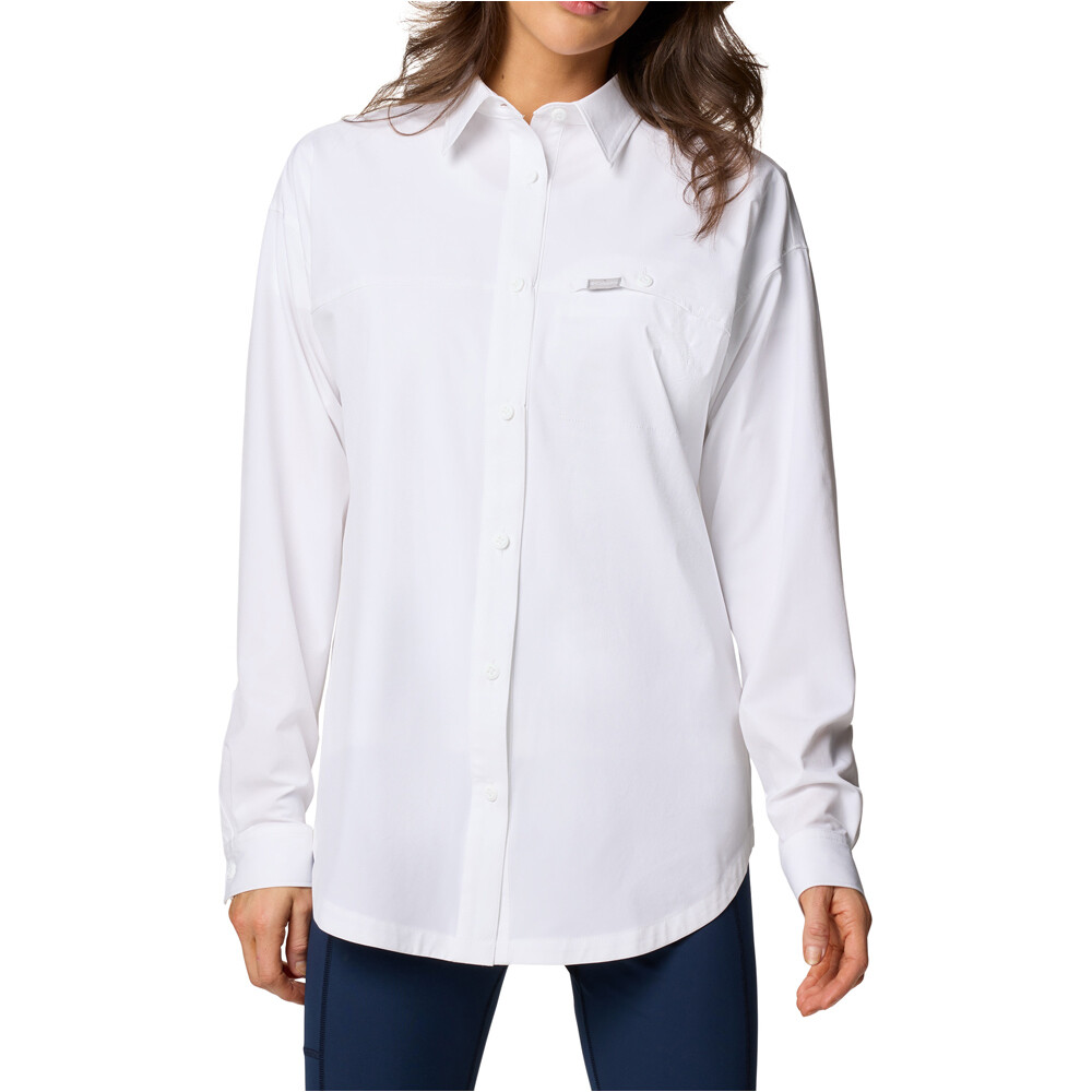 Columbia camisa montaña manga larga mujer Boundless Trek Layering LS II vista frontal