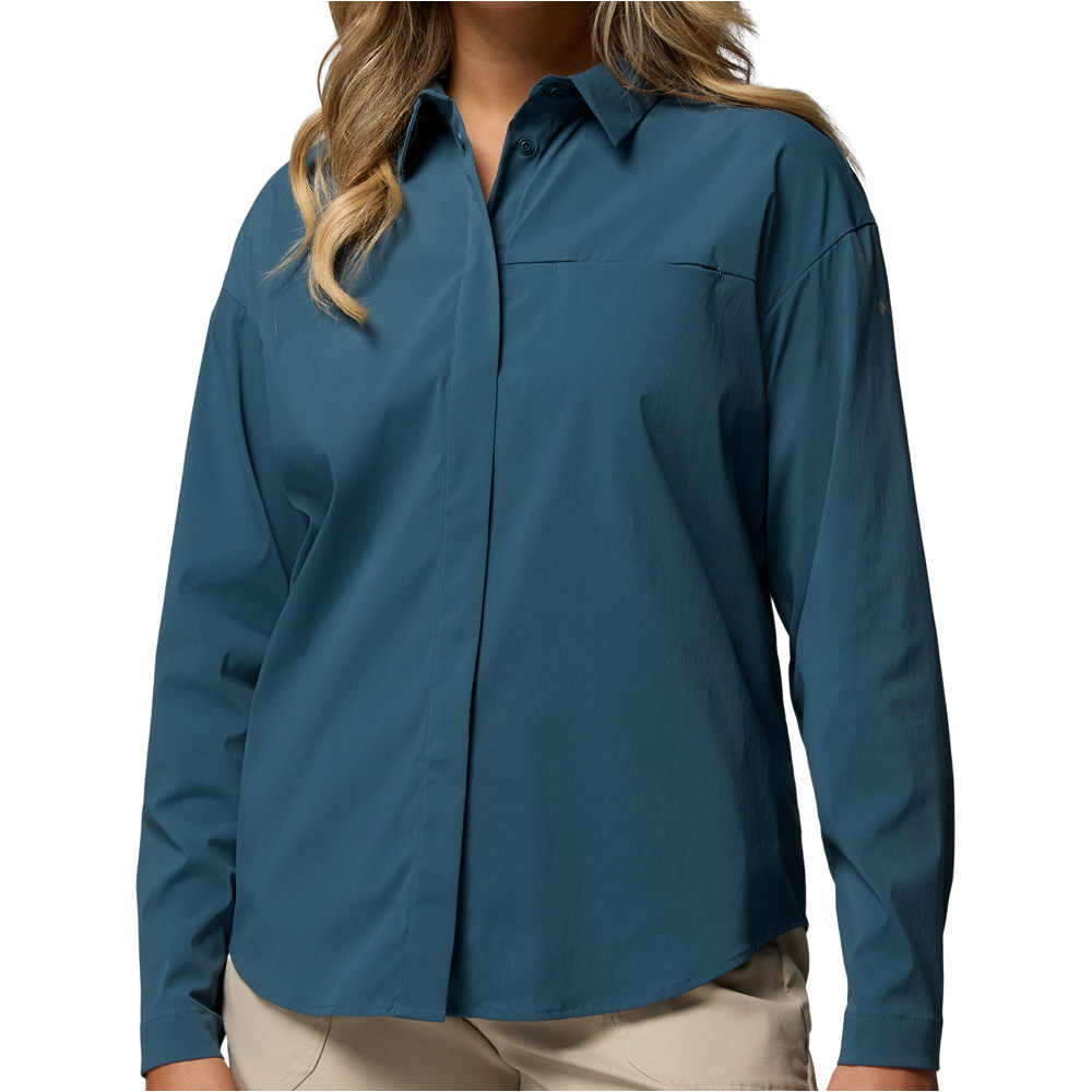 Columbia camisa montaña manga larga mujer Chill Creek LS Shirt vista frontal