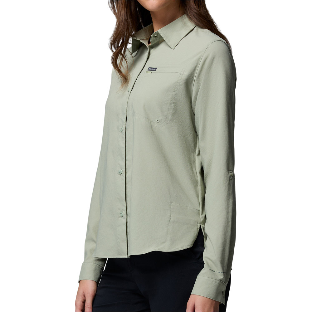 Columbia camisa montaña manga larga mujer Silver Ridge Utility II LS Shirt vista detalle