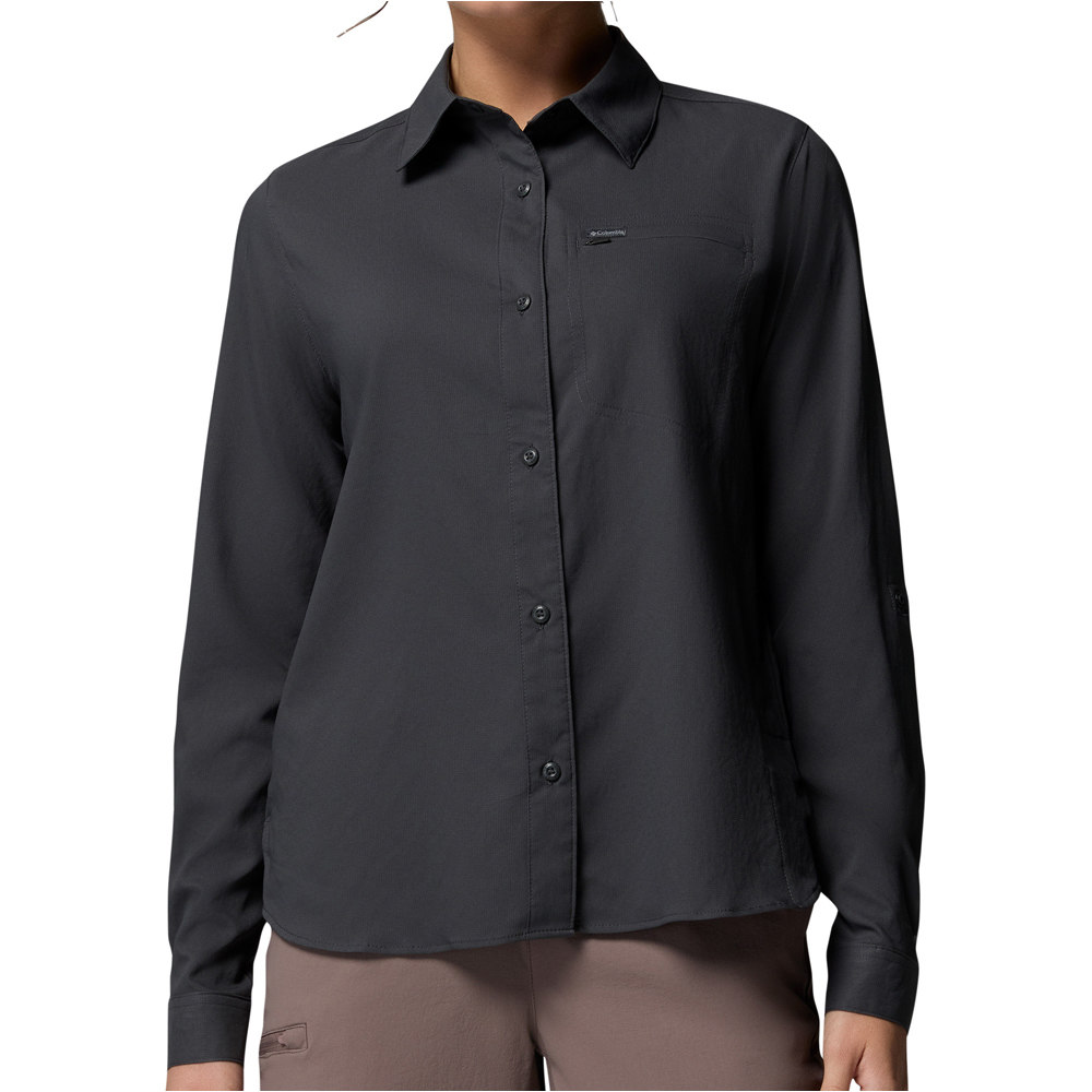 Columbia camisa montaña manga larga mujer Silver Ridge Utility II LS Shirt vista frontal
