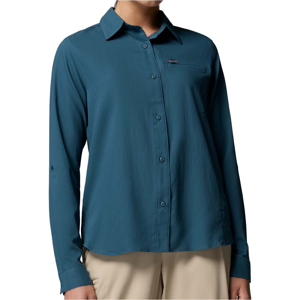 Columbia camisa montaña manga larga mujer Silver Ridge Utility II LS Shirt vista frontal