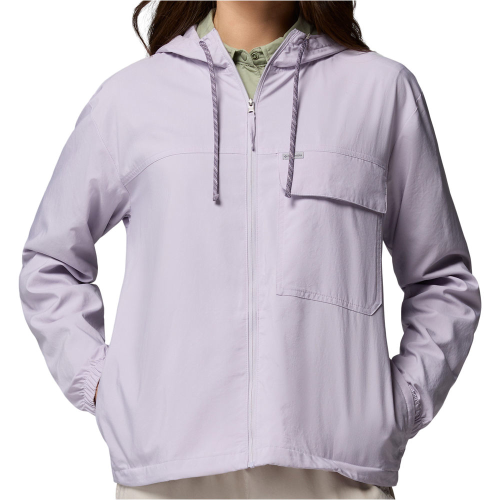 Columbia camisa montaña manga larga mujer Skien Valley Hooded LS Shirt vista frontal