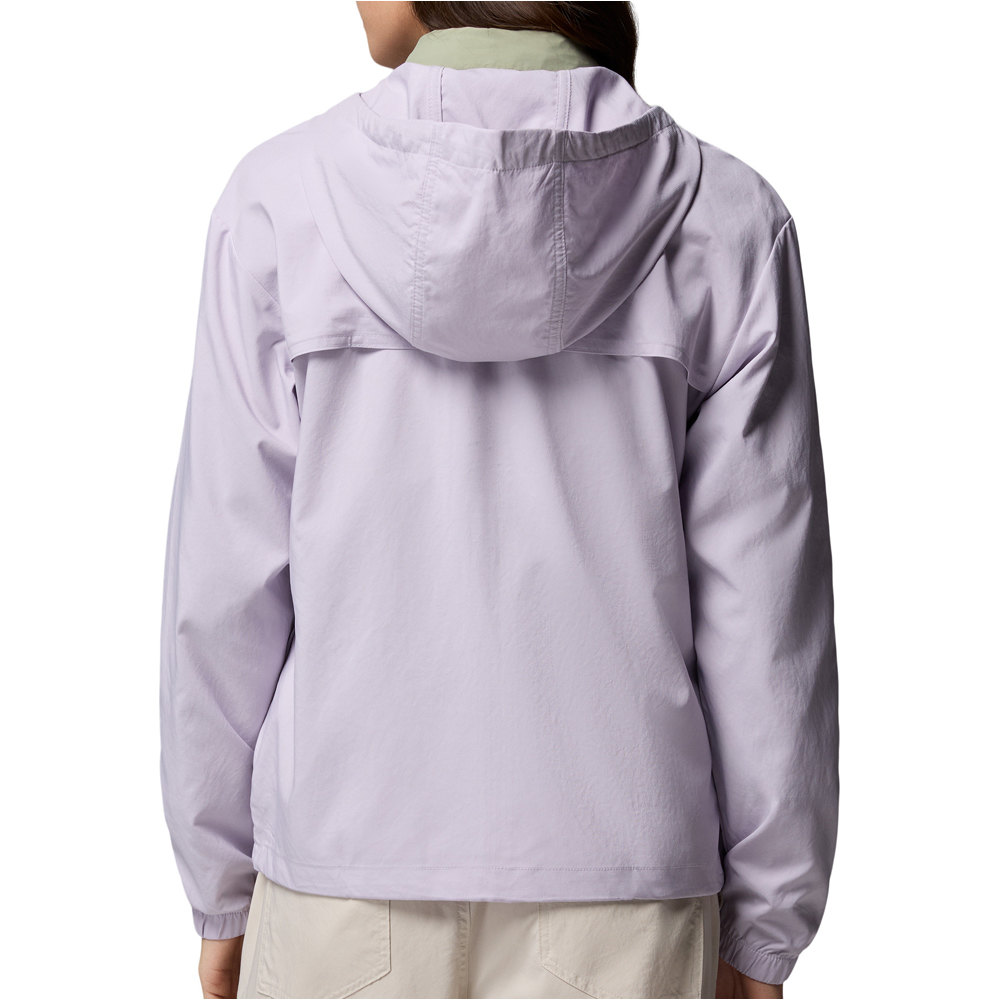 Columbia camisa montaña manga larga mujer Skien Valley Hooded LS Shirt vista trasera