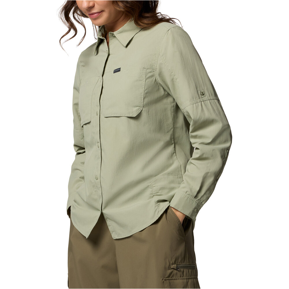 Columbia camisa montaña manga larga mujer Skien Valley Long Sleeve Shirt vista detalle