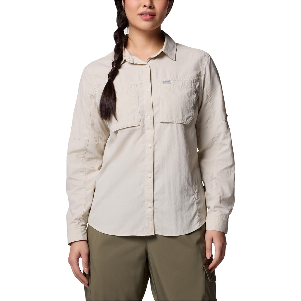 Columbia camisa montaña manga larga mujer Skien Valley Long Sleeve Shirt vista frontal